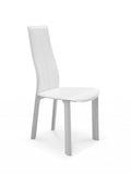 HomeRoots Set Of 4 Modern Dining White Faux Leather Dining Chairs 370641-HOMEROOTS 370641