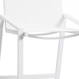Set of 2 White Stainless Steel Bar Stools