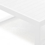 29.5 X 29.5 X 12 White Aluminum Coffee Table