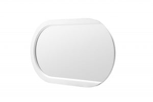 53 X 31 X 2 White Stainless Steel Mirror