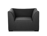 51 X 33 X 27 Dark Charcoal Fabric Love Seat