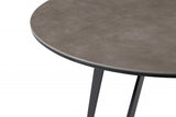 20 X 20 X 20 Black Ceramic Iron Side Table