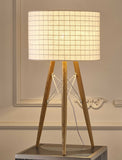 11 X 11 X 21 White Fabric Table Lamp