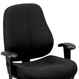 26.8" x 21" x 38.5" Black Tilt Tension Control Fabric Chair