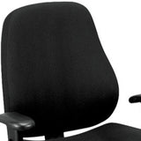 26.8" x 21" x 38.5" Black Tilt Tension Control Fabric Chair