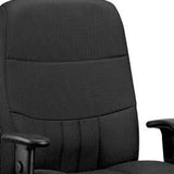 30" x 30.5" x 42" Black Fabric Chair