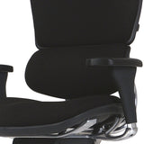26.5" x 29" x 39.5" Black Fabric Chair