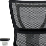 26" x 26" x 40.8" White Mesh Tilt Tension Control Chair