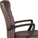 25.8" x 29" x 42" Brown Leather Chair