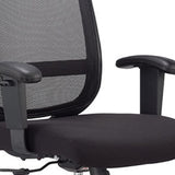 25" x 21.45" x 36" Black Mesh Fabric Chair