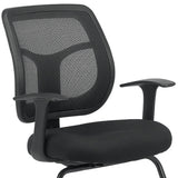 24" x 20" x 36" Black Mesh / Fabric Guest Chair