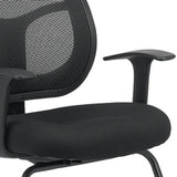 24" x 20" x 36" Black Mesh / Fabric Guest Chair