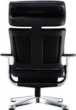 32.5" x 32.3" x 40.75" Black Leather Chair