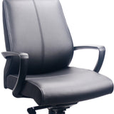 25.5" x 28.75" x 40" Black Leather Chair