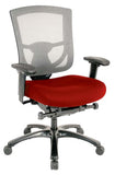 27.2" x 25.6" x 39.8" Red Mesh/Fabric Chair