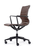 23.8" x 20.8" x 35.8" Brown Vinyl Felx Tilt Chair