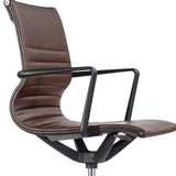 23.8" x 20.8" x 35.8" Brown Vinyl Felx Tilt Chair