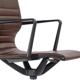 23.8" x 20.8" x 35.8" Brown Vinyl Felx Tilt Chair