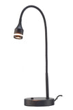 Matte Black Metal LED Adjustable Desk Lamp