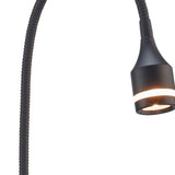 Matte Black Metal LED Adjustable Desk Lamp