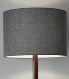 Walnut Wood Finish Floor Lamp with Simple Cabin Style