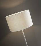 White on White Metal Floor Lamp