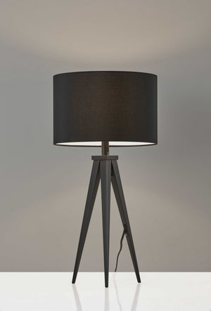 Treble Black Metal Table Lamp