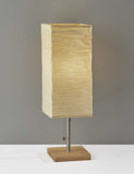 Wildside Paper Shade with Wood Table Lamp