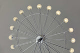Chrome Ferris Wheel Large Table Lamp