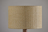 Natural Chunky Tripod Walnut Wood Table Lamp