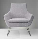 Pale Upholstered Armchair