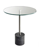 Brushed Steel End Table