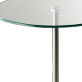 Brushed Steel End Table