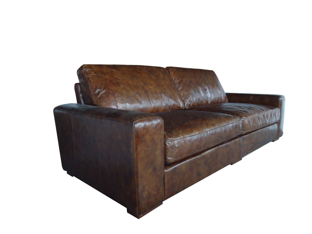 Brown Full Classic Sofa 3 Seater