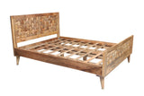 Honey Wood Queen Size Bed