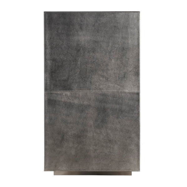 Butler Specialty Francois Silver Leather 70.5" Buffet Sideboard XRT Silver Meranti wood solids, MDF, leather, polysuede cloth,  Stainless Steel 3736435-BUTLER