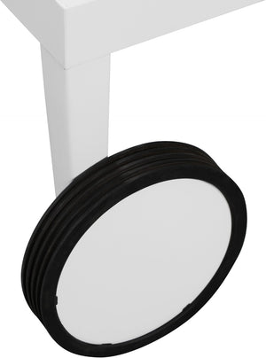 Nizuc Waterproof Mesh Fabric / Aluminum Contemporary Navy Mesh Waterproof Fabric Outdoor Patio Aluminum Mesh Chaise Lounge Chair - 80.5" W x 29" D x 13.5" H