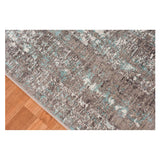 3.93" X5.57" X 0.38" Gray Polyester Area Rug