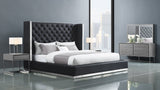 60 X 91 X 91 Faux Leather Bed King