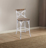 Antique White Wooden Bar Chair