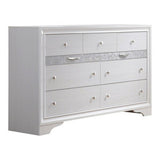 58' X 18' X 35' White Wood Dresser