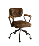 24' X 25' X 32' Vintage Whiskey Leather Office Chair