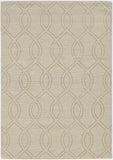 8' Beige Polyester Rug