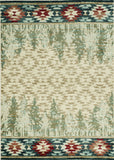 5'x8' Ivory Machine Woven Pinegrove Lodge Indoor Area Rug