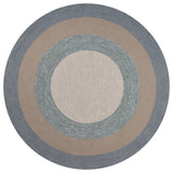 60 X 90 Ivory Blue Polyester Rug