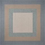 60 X 90 Ivory Blue Polyester Rug