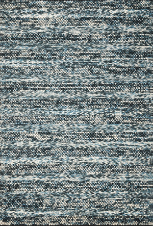 HomeRoots 39 X 63 Blue Wool Rug 374500-HOMEROOTS 374500