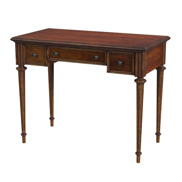 Butler Specialty Edmund Writing Desk XRT Antique Cherry Rubberwood, MDF, Cherry Burl Veneer 3746011-BUTLER