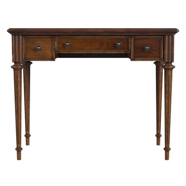 Butler Specialty Edmund Writing Desk XRT Antique Cherry Rubberwood, MDF, Cherry Burl Veneer 3746011-BUTLER