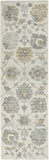 2' x 8' Ivory Floral Vine Wool Runner Rug